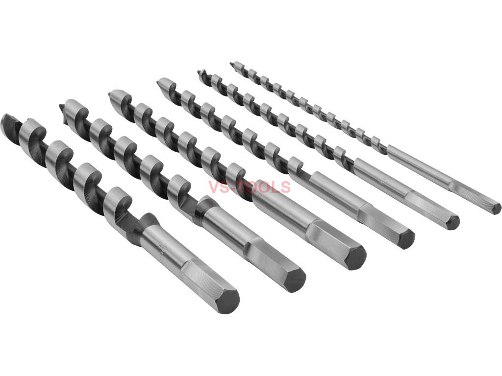 6pcs Extra Long 9inch Auger Wood Studs Joists Drill Bits